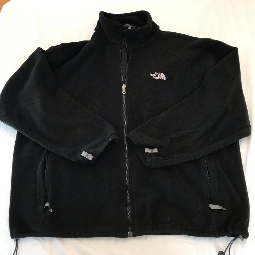 The North Face Fleece Full Zip Up Jacket, Black, Size 2X, Men’s - Picture 1 of 11